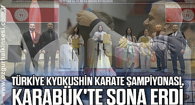 Türkiye Kyokushin Karate Şampiyonası, Karabük'te sona erdi