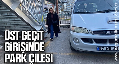 ÜST GEÇİT GİRİŞİNDE PARK ÇİLESİ 