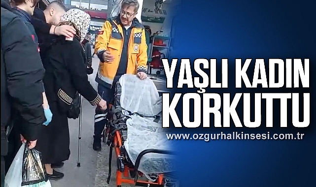 YAŞLI KADIN KORKUTTU