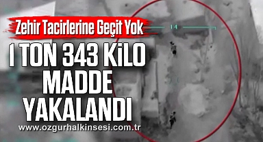 Zehir Tacirlerine Geçit Yok: 1 Ton 343 Kilo Madde Yakalandı