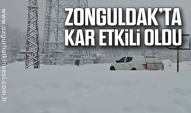 Zonguldak’ta kar etkili oldu