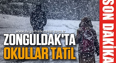 Zonguldak'ta okullar tatil