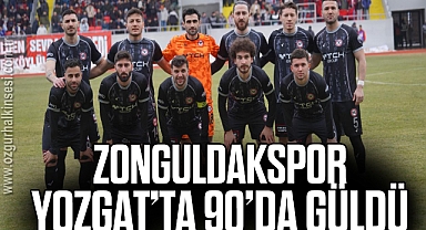 Zonguldakspor Yozgat’ta 90’da güldü