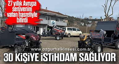 27 yıllık Avrupa serüvenini vatan hasretiyle bitirdi: Alaplı’da 30 kişiye istihdam sağlıyor