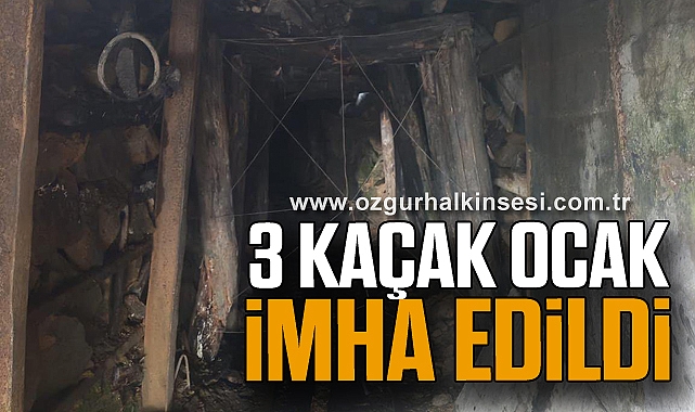 3 kaçak ocak imha edildi