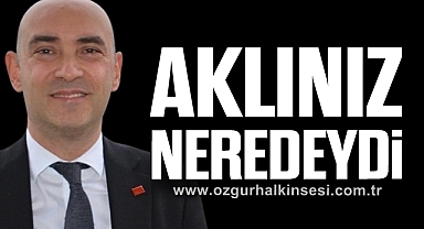 “AKLINIZ NEREDEYDİ”
