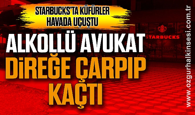 ALKOLLÜ AVUKAT DİREĞE ÇARPIP KAÇTI