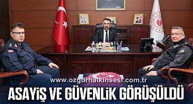 Asayiş ve Güvenlik Görüşüldü