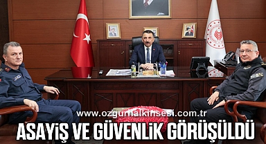 Asayiş ve Güvenlik Görüşüldü