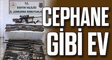 Bartın'da cephane gibi ev