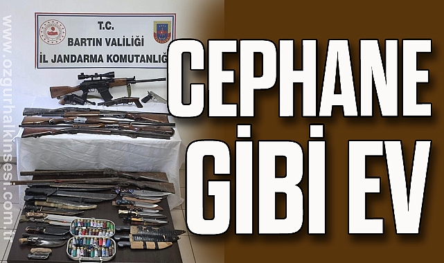 Bartın'da cephane gibi ev