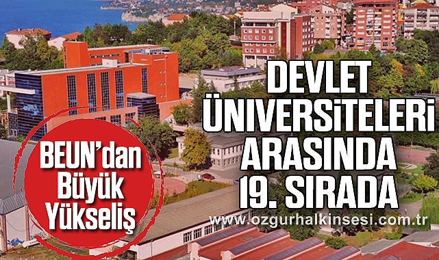 BEUN’dan Büyük Yükseliş: Devlet Üniversiteleri Arasında 19. Sırada