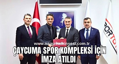 Çaycuma Spor Kompleksi İçin İmza Atıldı