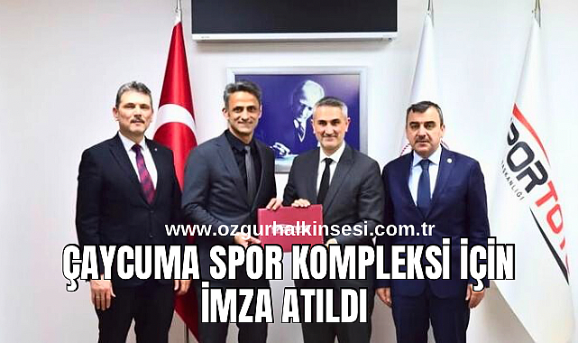 Çaycuma Spor Kompleksi İçin İmza Atıldı