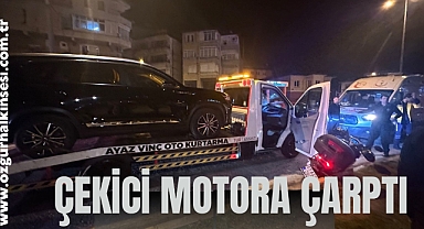ÇEKİCİ MOTORA ÇARPTI