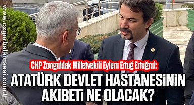 CHP'Lİ ERTUĞRUL: ATATÜRK DEVLET HASTANESİNİN AKIBETİ NE OLACAK?