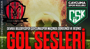 Devrek Belediyespor Çaycumaspor maçında dördüncü ve beşinci gol sesleri