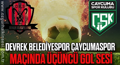 Devrek Belediyespor Çaycumaspor maçında üçüncü gol sesi