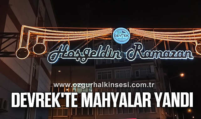 Devrek'te mahyalar yandı