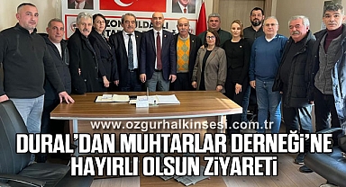Dural’dan Muhtarlar Derneği’ne Hayırlı Olsun Ziyareti