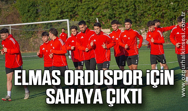 Elmas Orduspor için sahaya çıktı