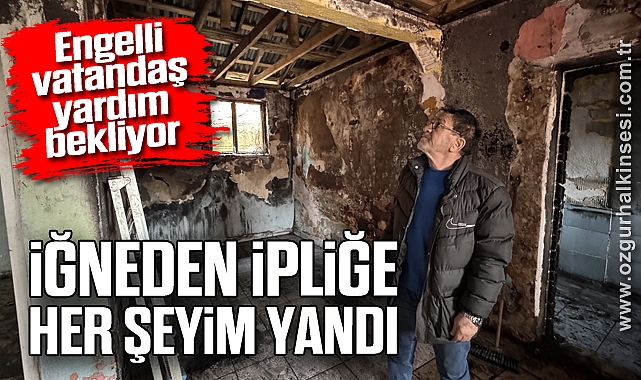 Engelli vatandaş yardım bekliyor; 