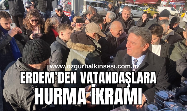 Erdem'den Vatandaşlara Hurma İkramı