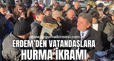 Erdem'den Vatandaşlara Hurma İkramı