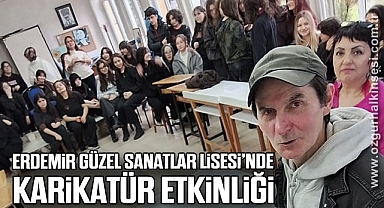 Erdemir Güzel Sanatlar Lisesi’nde Karikatür Etkinliği