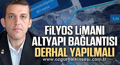 FİLYOS LİMANI ALTYAPI BAĞLANTISI DERHAL YAPILMALI