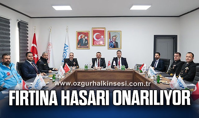 Fırtına Hasarı Onarılıyor
