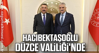 Hacıbektaşoğlu Düzce Valiliği'nde