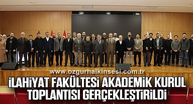İlahiyat Fakültesi Akademik Kurul Toplantısı Gerçekleştirildi