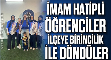 İmam Hatipli öğrenciler ilçeye birincilik ile döndüler