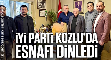 İYİ PARTİ KOZLU’DA ESNAFI DİNLEDİ 