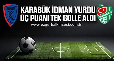 Karabük İdman Yurdu üç puanı tek golle aldı
