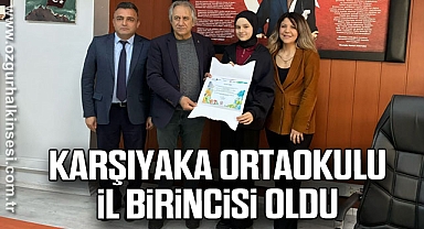 Karşıyaka Ortaokulu il birincisi oldu
