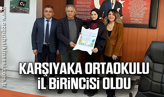 Karşıyaka Ortaokulu il birincisi oldu