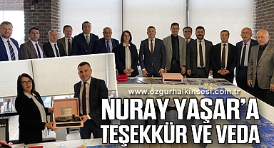 Nuray Yaşar’a Teşekkür ve Veda