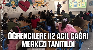 Öğrencilere 112 Acil Çağrı Merkezi tanıtıldı