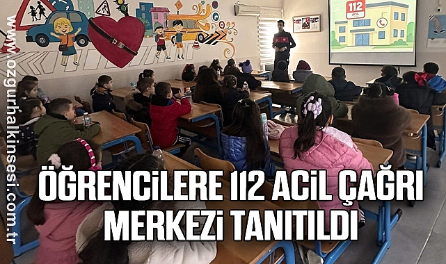 Öğrencilere 112 Acil Çağrı Merkezi tanıtıldı