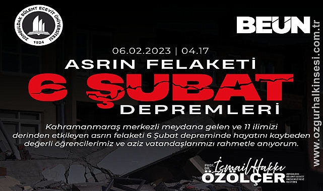 Özölçer’den 6 Şubat Anma Mesajı