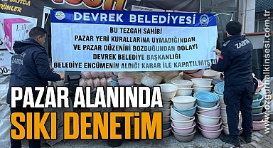 Pazar Alanında Sıkı Denetim