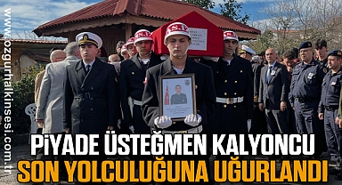 Piyade Üsteğmen Kalyoncu Son Yolculuğuna Uğurlandı
