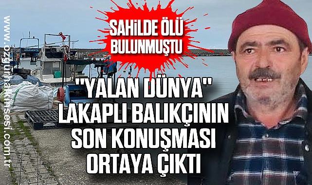 Sahilde ölü bulunmuştu: 