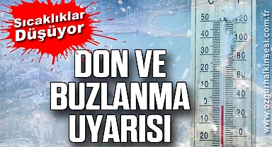 Sıcaklıklar Düşüyor: Don ve Buzlanma Uyarısı