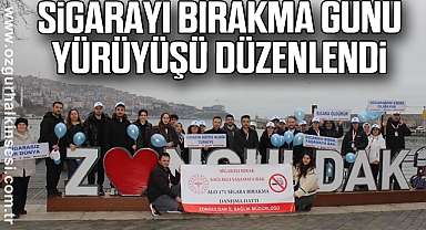 Sigarayı Bırakma Günü Yürüyüşü Düzenlendi
