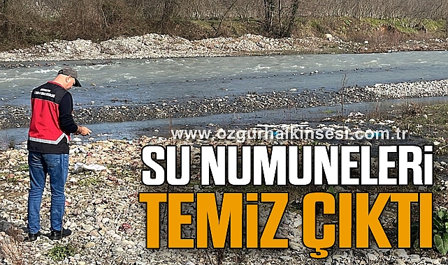 Su numuneleri temiz çıktı