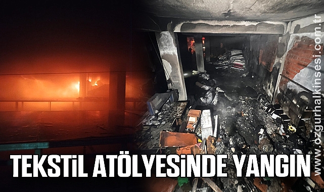 Tekstil Atölyesinde Yangın