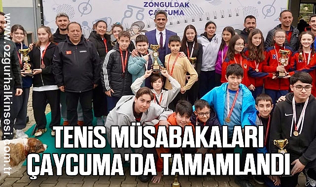 Tenis müsabakaları Çaycuma'da tamamlandı